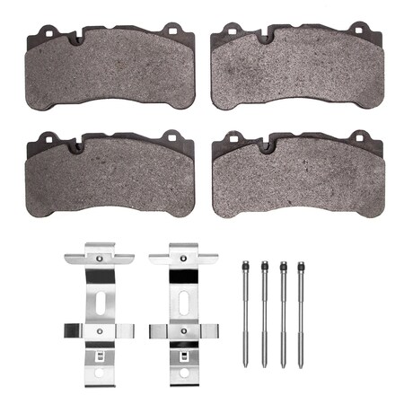 Dynamic Friction Co 3000 Semi-Metallic Brake Pads Hardware Kit, Low Dust, 100% Copper Free, 100% Asbestos-free, Front 1311-1944-01